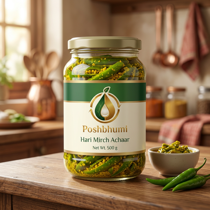 PoshBhumi Hari Mirch Achaar